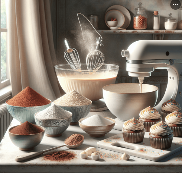 preparation of gluten free cupcake